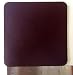 Coasters Leather Square 6 Pcs Chocolate Brown image 2