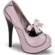 Bordello Women's TEEZE-01, 5 3/4" Pinstripe Pump & Two-Toned W/Concealed Platform