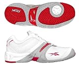 Reebok Men's KFS Out Aced Tennis Shoe (White / Silver / Red) Tennis Shoes, Available in Various Sizes
