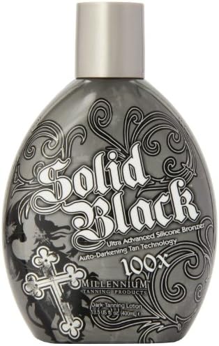 Millenium Tanning New Solid Black Bronzer Tanning Bed Lotion, 100x
