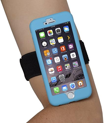 The Friendly Swede iPhone 6 Armband (4.7"), 2 Pack, Hot Pink + Light Blue