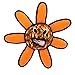 TUFFY Alien Ball Durable Dog Toy, Flower Fire Print