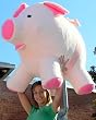 Giant Pink Plush Stuffed Pig - 3 and 1/3-feet-long - Over 2-feet-wide - Jumbo Extra Large Big Stuffed Pink Pig - Color: Pink * American Made in the USA America