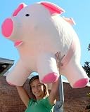 Sale  Angry Birds-GIANT PINK PLUSH STUFFED PIG - 3 and 1/3-Feet-Long - Over 2-Feet-Wide - JUMBO EXTRA LARGE BIG STUFFED PINK PIG - COLOR: PINK * AMERICAN MADE IN THE USA AMERICA  Free Shipping