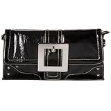 CL by Laundry Large Buckle Clutch - Black