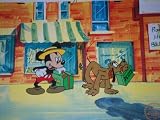 Mickey Mouse and Pluto Walt Disney Limited Edition Animation Cel, Mr. Mouse Takes a Trip, Unframed