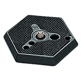 Manfrotto 030VHS- 14 Hexagonal Quick Release Plate with VHS Locating Pin 1/4-Inch - Replaces 3159