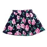 Mosunx(TM) Baby Girls Sleeveless Floral Princess Party Dress Vest+Skirt Set Clothes (6-7 Years, Navy)