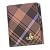ヴィヴィアンウエストウッド(VIVIENNE WESTWOOD)・Ｗホック二つ折り財布-ダービーニューカラーMAC EATON-737-オレンジ/マルチカラー