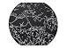 Modern-twist Meadow Silicone Placemat, White/Black