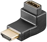 2 Stück, Wentronic 68782 HDMI/HDMI Winkeladapter (19polig, HDMI-Stecker auf HDMI-Buchse)