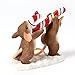 Enesco Charming Tails Gift Carrying Candy Cane Figurine, 3-Inch