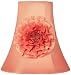 Peach Flower Trim Bell Shade 5x10x10 (Spider)