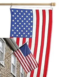 5' Foot 1-piece solid Wood Wooden Flag Pole Flagpole