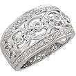 14K White Gold Diamond Ring/Band - 0.33 Ct.