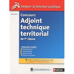 Concours Adjoint technique territorial de 1re classe - Cat�gorie C