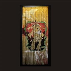 Gateways 100% Bamboo Beaded Door Curtains Rasta Lion