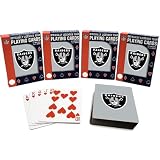 Pro Specialties Oakland Raiders Playing Cards- 4 Pack