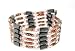 Magnetic Wrap Necklace/Bracelet - Pink Cloisonne Beads 36 Inch in Length