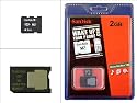 2GB Memory Card Memory Stick Micro M2 SanDisk incl. Pro Duo adapter