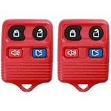 2 KeylessOption Red Replacement 4 Button Keyless Entry Remote Control Key Fob