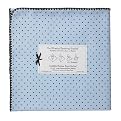 Swaddle Designs Ultimate Receiving Blanket - Blue/ Brown Dots