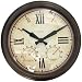 Outdoor Living : Springfield Precision Instruments 14" Warm Elegance Garden Metal Clock with Thermometer and Hygrometer
