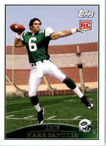 2009 Topps NFL Football ROOKIE Card # 440 Mark Sanchez New York Jets (RC) - Mint Condition & Shipped In A Protective Screwdown Display Case!