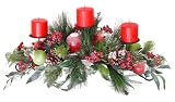 Christmas Arrangement Fruit candle holder