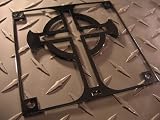 Gothic Cross Single Fan Grill (black)