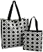 Bella Power Lunch + Pick Up Artist Lunch Bag/Tote Combo,Black/White,one size