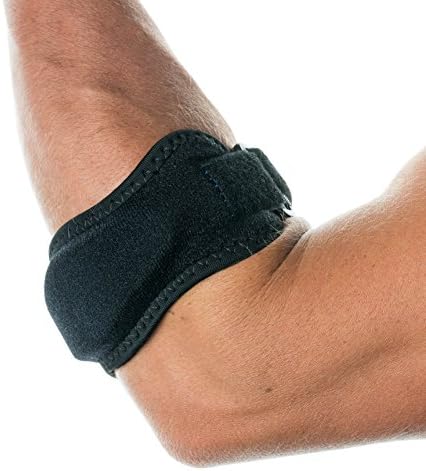 Tennis Elbow Brace (2-count) - Pain Relief for Tennis & Golfer's Elbow - Best Forearm Brace & Elbow Support with Compression Pad - One Size Fits Most