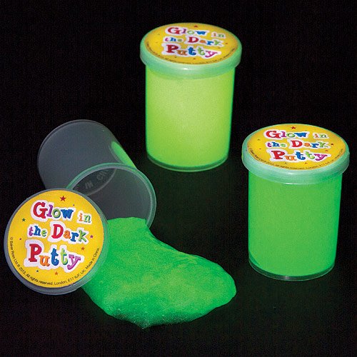 Glow in the Dark Putty, Slimey, Gooey, Party Bag Fillers, Children's Prizes (Pack of 4)