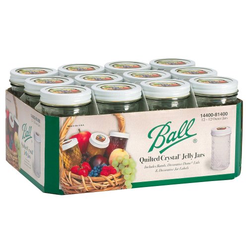 Jarden Ball Quilted Crystal Jelly Jars - 12 oz. by Jelly Jars