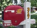 Central Michigan Chippewas Helmet Style Mailbox