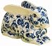 Hand Painted Royal Blue Ceramic Rabbit