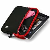 AMAZON KINDLE 2 RED / BLACK Soft NEOPRENE SLEEVE CASE