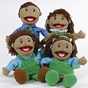 Hispanic Family Puppet Set