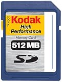 Kodak KHSD512DVD 512 MB High Performance Secure Digital Memory Card (Retail Package)