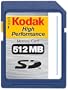 Kodak KHSD512DVD 512 MB High Performance Secure Digital Memory Card (Retail Package)
