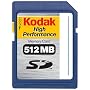 Kodak KHSD512DVD 512 MB High Performance Secure Digital Memory Card (Retail Package)