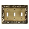 Leaf and Vine Triple Switch Wall Plate- Set of 2