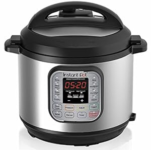 Instant Pot IP-DUO60 7-in-1 Programmable Pressure Cooker with Stainless Steel Cooking Pot and Exterior, 6-Quart/1000-watt, Latest 3rd Generation Technology