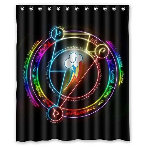 Baodan Zhang My Little Pony Moden Classical Window Window Curtains Bathroom 52"W x 84"L