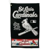 St Louis Cardinals Black Woven Jacquard Golf Towel