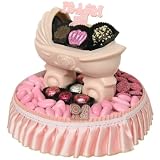 Round 8-Inch Baby Girl Basket