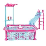 Pool Slides:Barbie Glam swimming pool Blue/Pink play set with Slide