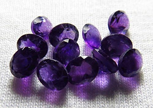6x8mm Natural Amethyst AAA-Grade Faceted Cut Oval 5pcs Lot Loose Gemstone
