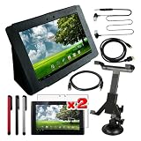 7In One Bundle Items Leather Case Car Holder Mini HDMI Cable for ASUS Eee Pad Transformer TF101 101 inch Tablet on sale