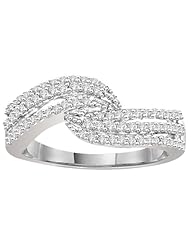 Sterling Silver Diamond Fashion Ring (1/2 cttw, H-I Color, I2-I3 Clarity)